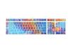GXD Color Burst Foggy Transparent Keycap