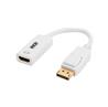 iCAN DisplayPort to HDMI Adapter, Male to Feamle, Gold Plated, White(Open Box)