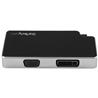 StarTech Travel A/V Adapter: 3-in-1 USB-C to VGA, DVI or HDMI - 4K (CDPVGDVHDB) | -3-in-1 adapter - USB-C to VGA, USB-C to DVI 