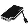 StarTech Travel A/V Adapter: 3-in-1 USB-C to VGA, DVI or HDMI - 4K (CDPVGDVHDB) | -3-in-1 adapter - USB-C to VGA, USB-C to DVI 
