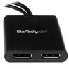 StarTech Mini DisplayPort to DisplayPort Multi-Monitor Splitter - 2-Port MST Hub (MSTMDP122DP) | -Maximize your productivity by