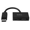 STARTECH Travel A/V Adapter: 2-in-1 DisplayPort to HDMI or VGA