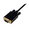 StarTech 3 ft Mini DisplayPort to VGA Adapter Converter Cable – mDP to VGA 1920x1200 - Black (MDP2VGAMM3B) | -Active Mini Displ