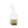 StarTech 10 ft Mini DisplayPort to DVI Adapter Converter Cable – Mini DP to DVI 1920x1200 - White (MDP2DVIMM10W)