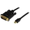 StarTech 10 ft Mini DisplayPort to DVI Adapter Converter Cable – Mini DP to DVI 1920x1200 - Black (MDP2DVIMM10B) | -1x Male Min