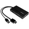 StarTech Travel A/V Adapter: 3-in-1 HDMI to DisplayPort, VGA or DVI - 1920 x 1200 (HD2DPVGADVI)