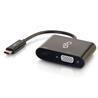 Cables to Go USB-C TO VGA VIDEO ADAPTER CONVERTER WITH POWER DELIVERY - BLACK (29533)