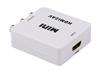 iCAN HDMI to 3RCA CVBS AV Composite Video Audio Converter, White(Open Box)