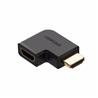 UGREEN 20112 HDMI Male to Female Adapter-Right, Black