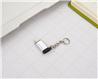 FLITOP Micro USB to Lightning Adapter with Key Chain, Silver