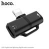 HOCO Dual Lightning Charge & Audio Adapter, Black