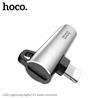 HOCO Lightning to Charge & 3.5mm AUX Audio 2 in 1 Adapter, Silver