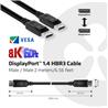 Câble CLUB 3D DisplayPort 1.4 HBR3 Mâle/Mâle 2 m/6.56 ft
