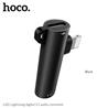 HOCO Lightning to Charge & 3.5mm AUX Audio 2-in-1 Adapter, Black