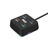 iCAN 4-in-1 USB 3.0 Hub with RGB lighting (X-3205)