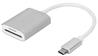 iCAN USB C to SD/MicroSD Card Reader Adapter, Grey(Open Box)