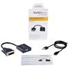 StarTech DVI-D to VGA Active Adapter Converter Cable (Black) (DVI2VGAE)