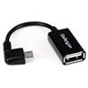 STARTECH Right Angle Micro USB Male To USB Female OTG