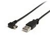 STARTECH 3 ft. USB A to Right Angle Mini B Cable