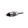 iCAN PREMIUM, 5.0mm Toslink Silver Metal Connector Cable, M/M, 3FT