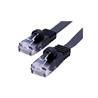 iCAN CAT6 Ethernet Patch Flat Cable, High Speed 1000Mbps 250MHz, UTP 32AWG, 7FT, Black(Open Box)