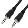 iCAN 3.5mm 28AWG Male to Male Stereo Cable - 1ft.