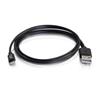 Cables To Go  1M USB A MALE TO LIGHTNING MALE SYNC AND CHARGING CABLE - BLACK (3.3FT) (35499)