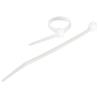 Cable To Go 7.5in Cable Ties Multipack (100 pack) - White (TAA Compliant) (43034)
