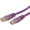 StarTech Cat6 Molded RJ45 UTP Gigabit Cat6 Patch Cable (purple) - 10ft.(C6PATCH10PL)