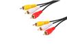 iCAN RCA Video Cable, 1xVideo, 2xAudio, 12FT(Open Box)