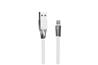 iCAN Lightning Cable, Zinc Alloy, LED Indicator, 1m, White(Open Box)