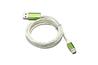 JMD Type C Cable, 360° LED Light, Touch On/Off, 1M, Green