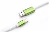 JMD Type C Cable, 360° LED Light, Touch On/Off, 1M, Green