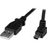 StarTech Mini USB Cable A to Up Angle Mini B (Black) -1m (USBAMB1MU)