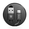 BASEUS Nouvelle ère câble Lightning télescopique, 2A, 0,9M, noir