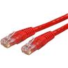 StarTech Cat 6 Molded RJ45 UTP Gigabit Cat6 Patch Cable (red) - 100 ft. (C6PATCH100RD)