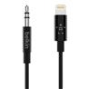 BELKIN 3.5 mm Audio Cable With Lightning Connector - 6 ft. (Black)