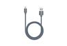 iCAN Lightning Cable, Nylon Braided, 1M, Grey