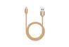 iCAN Lightning Cable, Nylon Braided, 2M, Gold