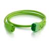 Cables To Go 18AWG Power Cord (IEC320C14 to IEC320C13) - Green 1ft (17477)