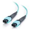 Cables To Go MTP 10Gb 50/125 OM3 Multimode PVC Fiber Optic Cable - Aqua 30m (31422)