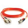 Cables To Go LC-SC 62.5/125 OM1 Duplex Multimode PVC Fiber Optic Cable - Orange 5m (33157)