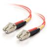 Cables To Go LC-LC 62.5/125 OM1 Duplex Multimode PVC Fiber Optic Cable - Orange 3m (33174)