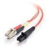 Cables To Go MTRJ-LC 62.5/125 OM1 Duplex Multimode PVC Fiber Optic Cable - Orange 3m (33183)