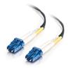 Cables To Go LC-LC 9/125 OS2 Duplex Single-Mode PVC Fiber Optic Cable - Black 1m (33360)