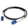 Cables To Go LC-LC 9/125 OS2 Duplex Single-Mode PVC Fiber Optic Cable - Black 1m (33360)