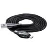 BENKS MicroUSB Cable, 3A, Nylon Braided, 1.2M, Black(Open Box)