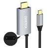 Choetech Type C to HDMI + PD Cable, Gold Plated, Aluminum, 1.8M, Black(Open Box)