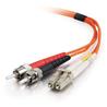 Cables To Go LC-ST 62.5/125 OM1 Duplex Multimode PVC Fiber Optic Cable - Orange 3m (33165)