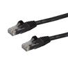 6in Black Cat6 Patch Cable with Snagless RJ45 Connectors - Short Ether